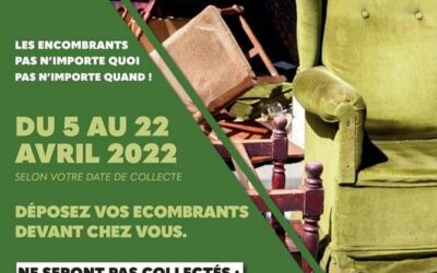 Date de ramassage des encombrants : les « monstres » passeront à Montjavoult MERCREDI 6 AVRIL.