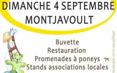 Dimanche 4 septembre à Montjavoult :Venez nombreux à la rencontre des associations locales. Elles vous présenteront leur programme 2022-2023 et vous pourrez vous inscrire :Montjavoult joueLes amis de Saint Martin de Montjavoult (l’église sera ouverte)Merveil Éveil (relaxation/sophrologie-danse intuitive)Le Bonheur dans le Pré ( chorale/ atelier Arts Plastiques)Tout Court (court métrage)La Communauté des CheminsLes animaux du 27