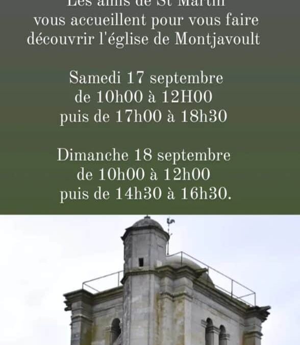 Profitons des Journées européennes du patrimoine à Montjavoult !