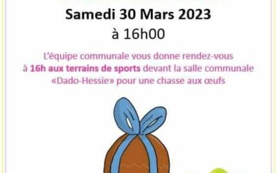 Les enfants de Montjavoult sont attendus pour chasser les oeufs ce samedi 30 mars: