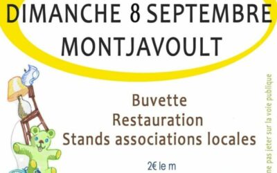 BROCANTE DE MONTJAVOULT ce dimanche 8 septembre : LES INSCRIPTIONS SONT OUVERTES auprès l’association Le Bonheur dans le Pré. Voici le bulletin pour réserver vos emplacements dès maintenant :