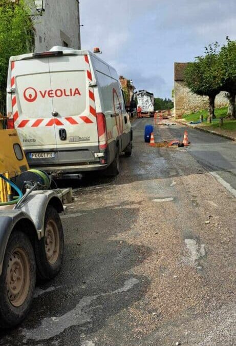 INFORMATION AVANCEMENT TRAVAUX⚠️ : RACCORDEMENT D’EAU VAUDANCOURT à notre réseau.