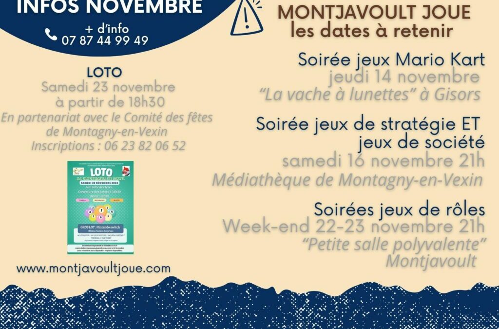 L’association Montjavoult joue vous propose :