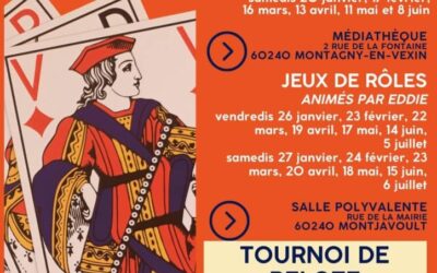 Montjavoult Joue: Nos soirées jeux reprennent dès samedi prochain avec quelques nouveautés :